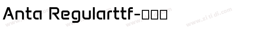 Anta Regularttf字体转换
